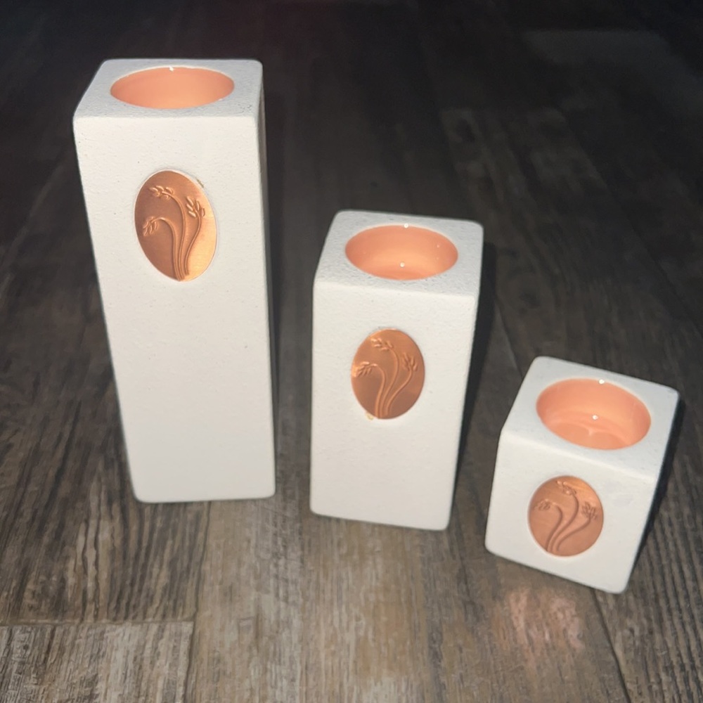 Medallion Trio Collection Tealight Holders